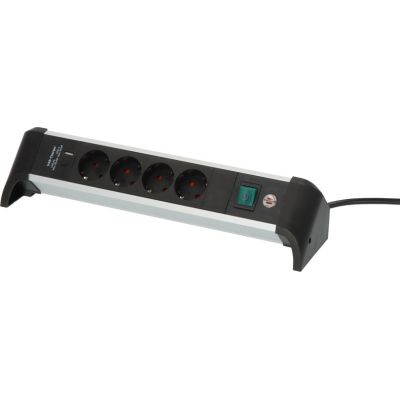 2. Power strip Brennenstuhl Steckdosenleiste ALU-Office-Line 4gn. 1.8m USB