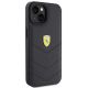 4. Ferrari Quilted Metal Logo case for iPhone 15 - black