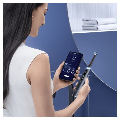 15. Oral-B iO 80363731 Electric Toothbrush Adult Rotating-Pulsating Toothbrush Black, Silver