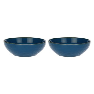 Set of 2 Concerto Blu Avio salad bowls - Navy blue, 26 cm