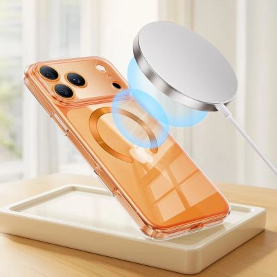 7. Tech-Protect MMP-210 MagSafe 2-Pack Magnetic Ring - Orange / Black