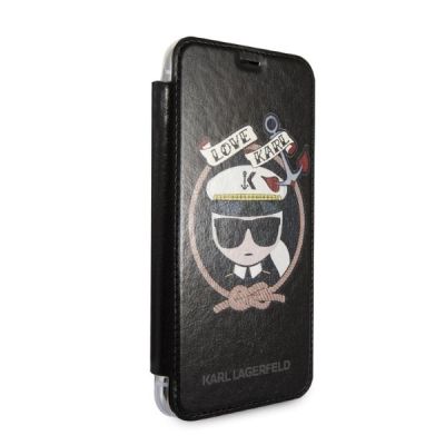 6. Karl Lagerfeld Signature Glitter iPhone X/Xs Case - Black