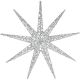 11. SNOWFLAKE DECORATIVE HANGING 50LED SILVER