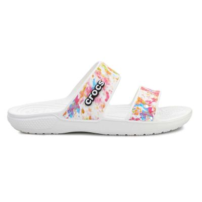 6. Crocs Classic Tie Dye Graphic Sandal W 207283-928 flip-flops