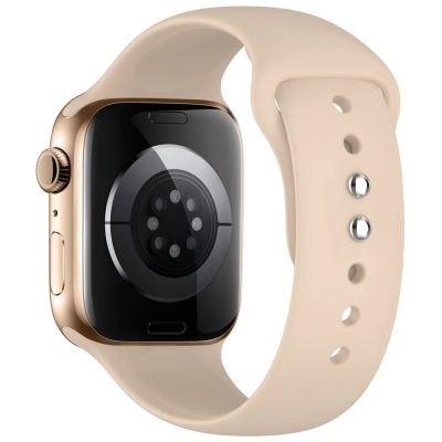 2. Tech-Protect Silicone Strap for Apple Watch 44 / 45 / 46 / 49 mm - Beige