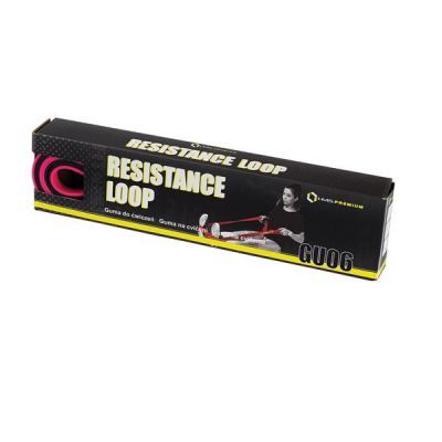 6. HMS exercise band PINK-BLACK GU06 13x5x2250 mm 
