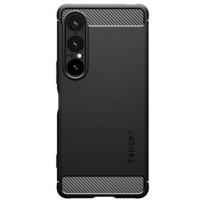 2. Spigen Rugged Armor Case for Sony Xperia 1 VII - Matte Black