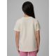 2. Regular plain girls' T-shirt 4F 4FJRSS26TTSHF3554-12S