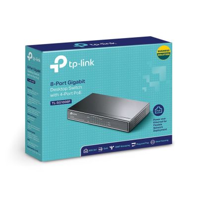 19. Switch TP-LINK TL-SG1008P (8x 10/100/1000Mbps)