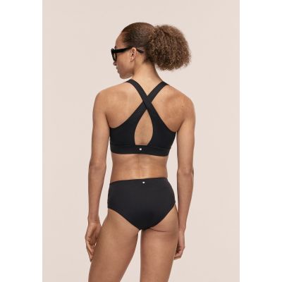 3. CASALL V-Neck Crossback Bikini Top Black
