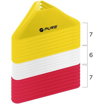 11. CONES, CONES, TRAINING MARKERS 20 PCS PURE 2 IMPROVE