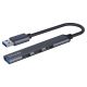 10. SAVIO HUB USB-A - 3 X USB-A 2.0, 1 X USB-A 3.0, GRAY AK-70