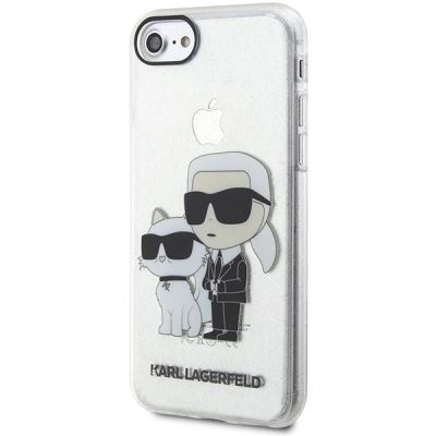 2. Karl Lagerfeld KLHCI8HNKCTGT iPhone 7/8/ SE 2020 / SE 2022 transparent hardcase Gliter Karl&Choupette