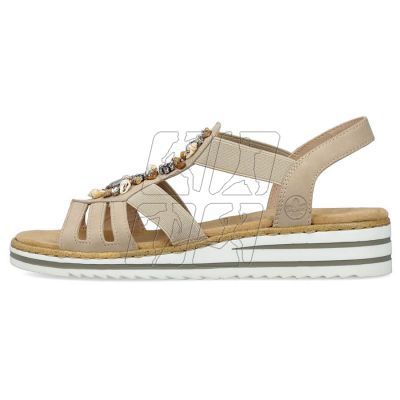 11. Comfortable Rieker W RKR680 beige sandals