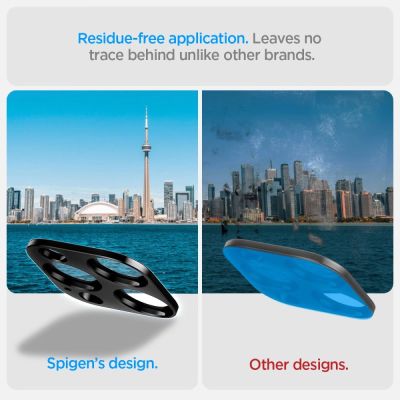 15. Spigen Optik.tR Camera Protector for iPhone 14 Pro / Pro Max / 15 Pro / Pro Max / 16 Pro / Pro Max - Black 2 pcs.