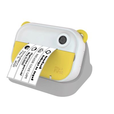 2. myFirst Camera Insta Wi instant camera for kids with printer and label printing, 2.4" IPS screen, dual 12 MP lens (yellow)