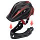 8. Meteor Lupus S Full-Face Bike Helmet 48-52 cm Black/Red