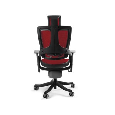3. Wau 2 NW44 mesh office chair deepred/black