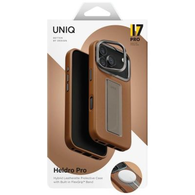 6. Uniq Heldro Pro Magclick Charging Case for iPhone 17 Pro - Brown