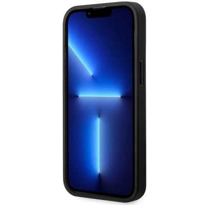 5. Case BMW BMHMP14X22RFGK iPhone 14 Pro Max 6.7" black/black Leather Diamond Pattern MagSafe