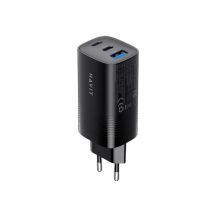 Havit UC20 EU Charger USB-C + USB-C + USB-A (Black)