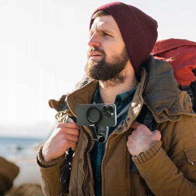 6. Tech-Protect AC200 Magnetic MagSafe Mount for Phone, GoPro, DJI - Gray