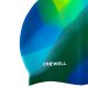 6. Crowell Multi Flame Silicone Swimming Cap, col.20