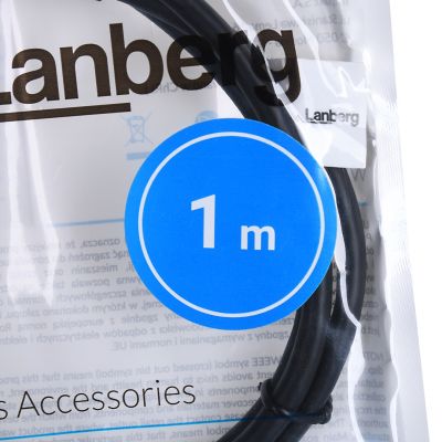 5. LANBERG USB-A 3.0 M/M CABLE 1M BLACK CA-USBA-30CU-0010-BK