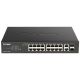 D-Link DGS-1100-18PV2 Managed Network Switch L2 Gigabit Ethernet (10/100/1000) PoE Support 1U Black