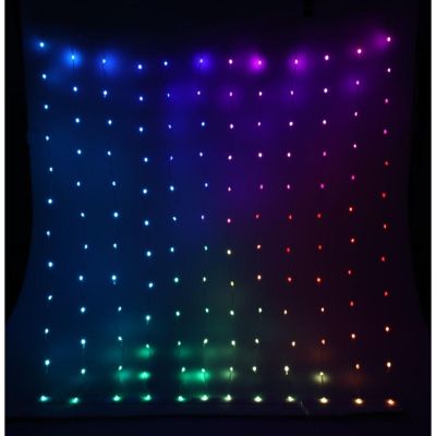 28. CHRISTMAS TREE LIGHTS LIGHT CURTAIN OUTSIDE/INTERNAL 120 LED 300X60CM WITH REMOTE CONTROL RGB COLOR