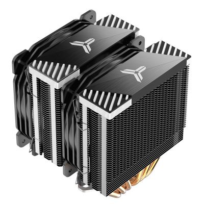 8. Jonsbo CR-2000GT CPU cooler with radiator and 12 cm fan, black, 1 pc.