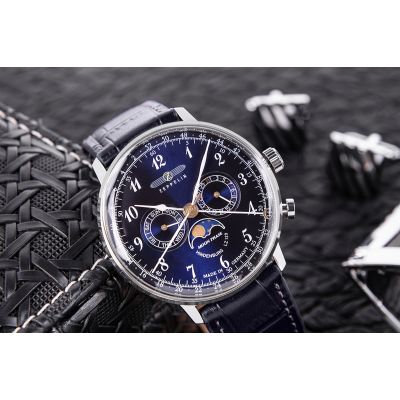 4. ZEPPELIN LZ129 Hindenburg 7036-3 Men's Watch + BOX