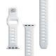 14. 3mk Silicone Watch Strap for Apple Watch 38 / 40 / 41 mm - white