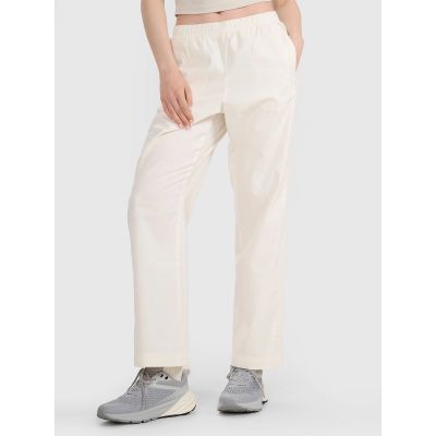Women's casual trousers 4F 4FRSS25TTROF1448-11S