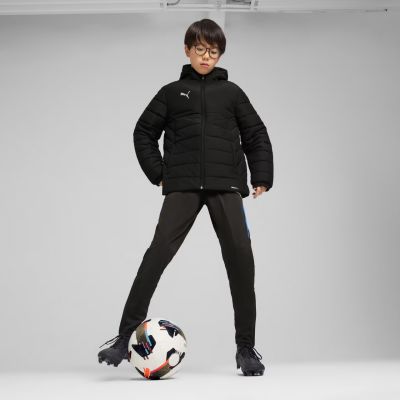 12. Puma Team Additions Padded Hooded Kids Jacket Black 659738 03