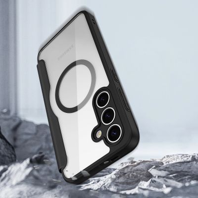 4. Dux Ducis Skin X Pro case for Samsung Galaxy S25 with MagSafe and wallet - black