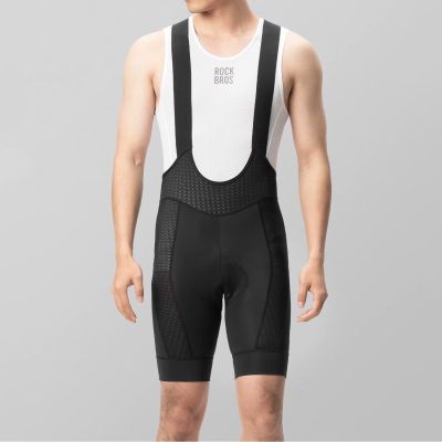 5. Rockbros YDDK009 Men's Cycling Bib Shorts with Pad Size XL - Black