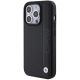 2. BMW Leather Textured & Stripe iPhone 15 Pro Max Case - Black
