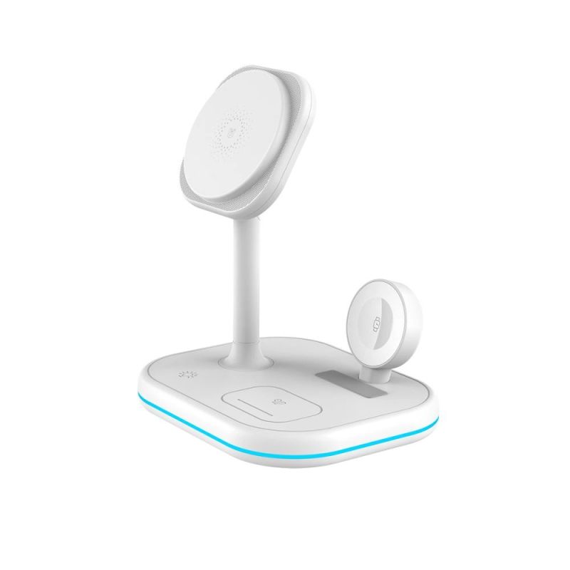 3. Tech-Protect QI15W-A27 3-in-1 inductive charger with MagSafe stand for smartphone / Apple Watch / AirPods - white