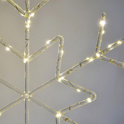 3. DECORATIVE HANGING SNOWFLAKE 120 LED WARM WHITE