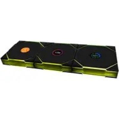 2. Lian Li UNI FAN TL Wireless LCD Lüfter, ARGB, PWM, 3er-Pack incl. Controller - 120 mm, black