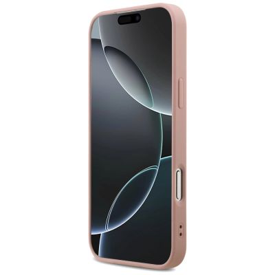 5. Guess Fixed Glitter Big 4G Case for iPhone 17 Pro Max - Pink