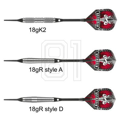 15. Harrows Assassin Darts 85% Softip HS-TNK-000013252