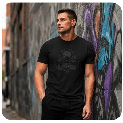9. Men's T-shirt Black Cotton T-shirt DBX Bushido