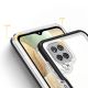 4. Clear 3in1 Case for Samsung Galaxy A22 4G Frame Gel Cover Black
