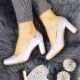 12. Sergio Leone W SK193C Silver Pearl Heel Pumps