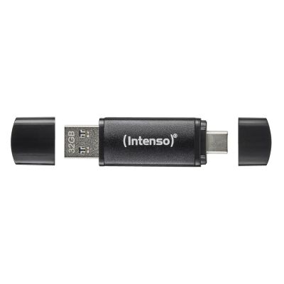 3. Intenso 3544492 USB Flash Drive 256GB USB Type-A / USB Type-C 3.2 Gen 1 (3.1 Gen 1) Black