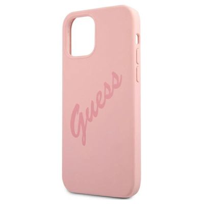 6. Guess GUHCP12LLSVSPI iPhone 12 Pro Max 6.7" pink/pink hardcase Script Vintage