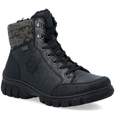 7. Rieker Z7230-00 Waterproof Leather Women's Boots Black