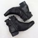 4. Women's black leather high-heeled ankle boots Rieker 78656-00